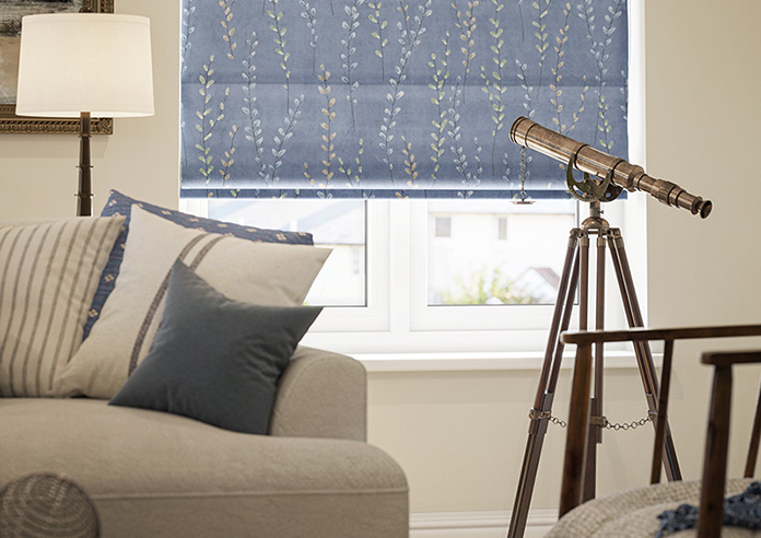 Willow Field, Indigo - Roman Blind - Image 5